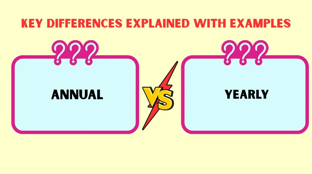 Annual vs Yearly vs Every Year