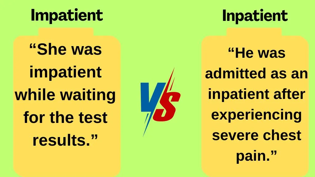 Impatient vs Inpatient