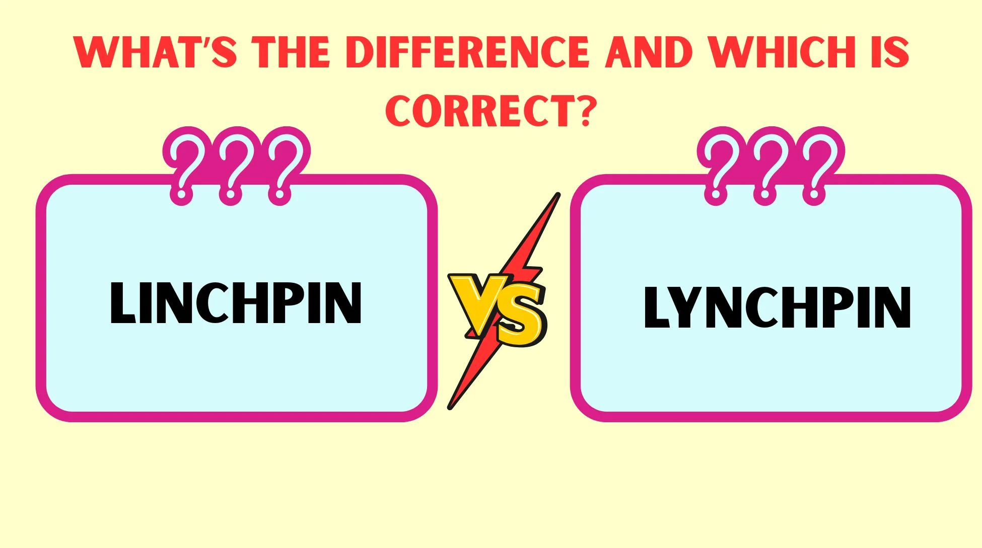 Linchpin vs Lynchpin