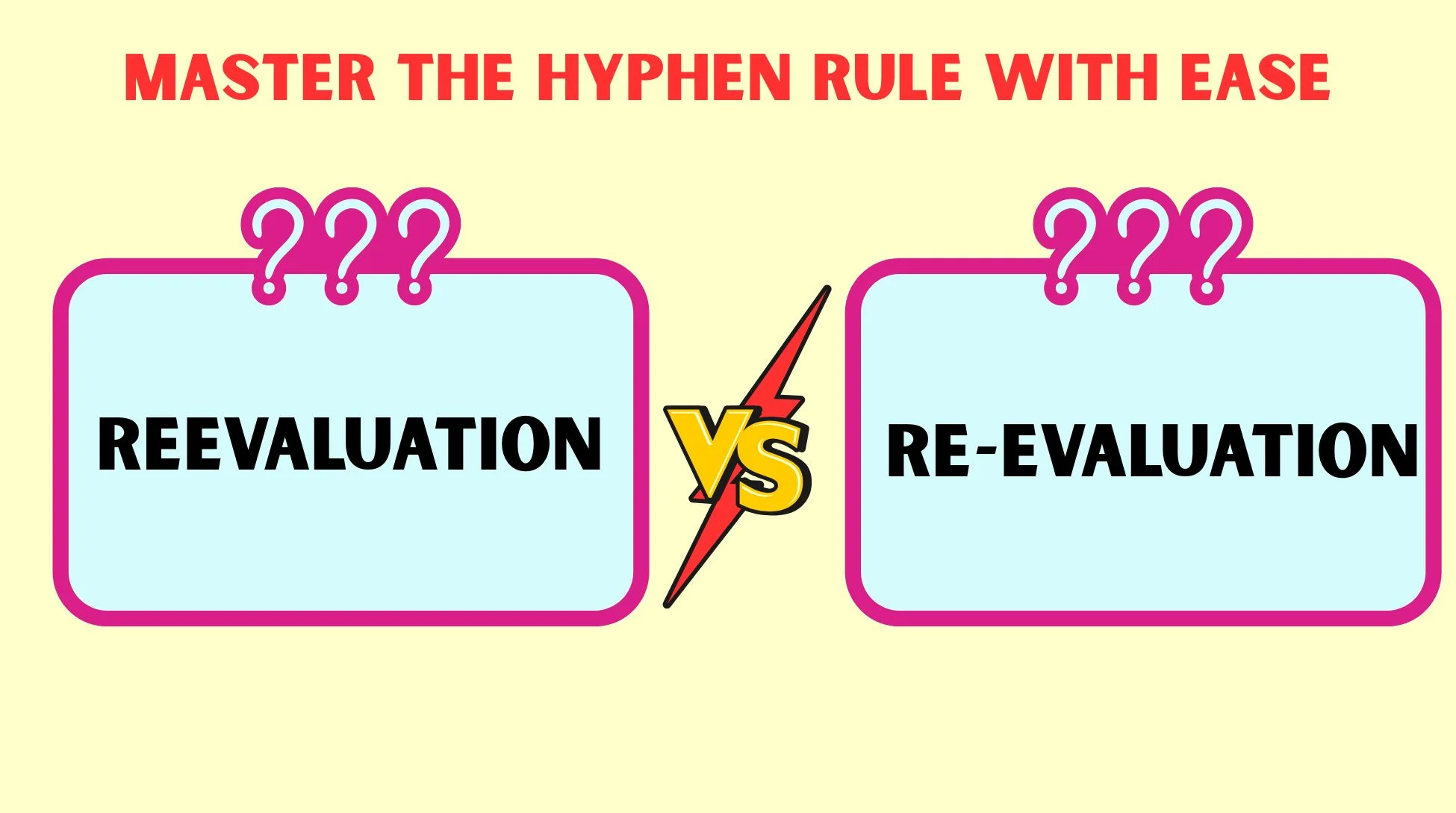 Reevaluation or Re-evaluation