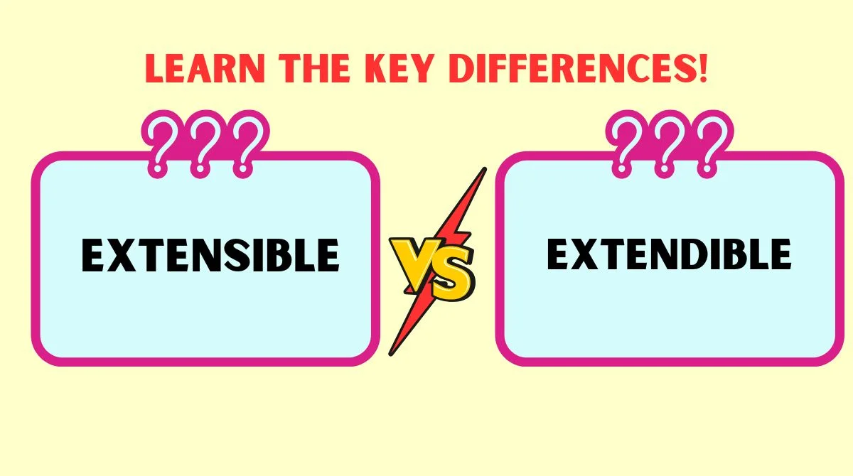 Extensible vs Extendible