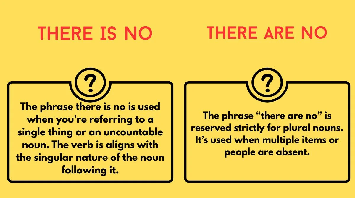 there-is-no-vs-there-are-no There Is No vs There Are No
