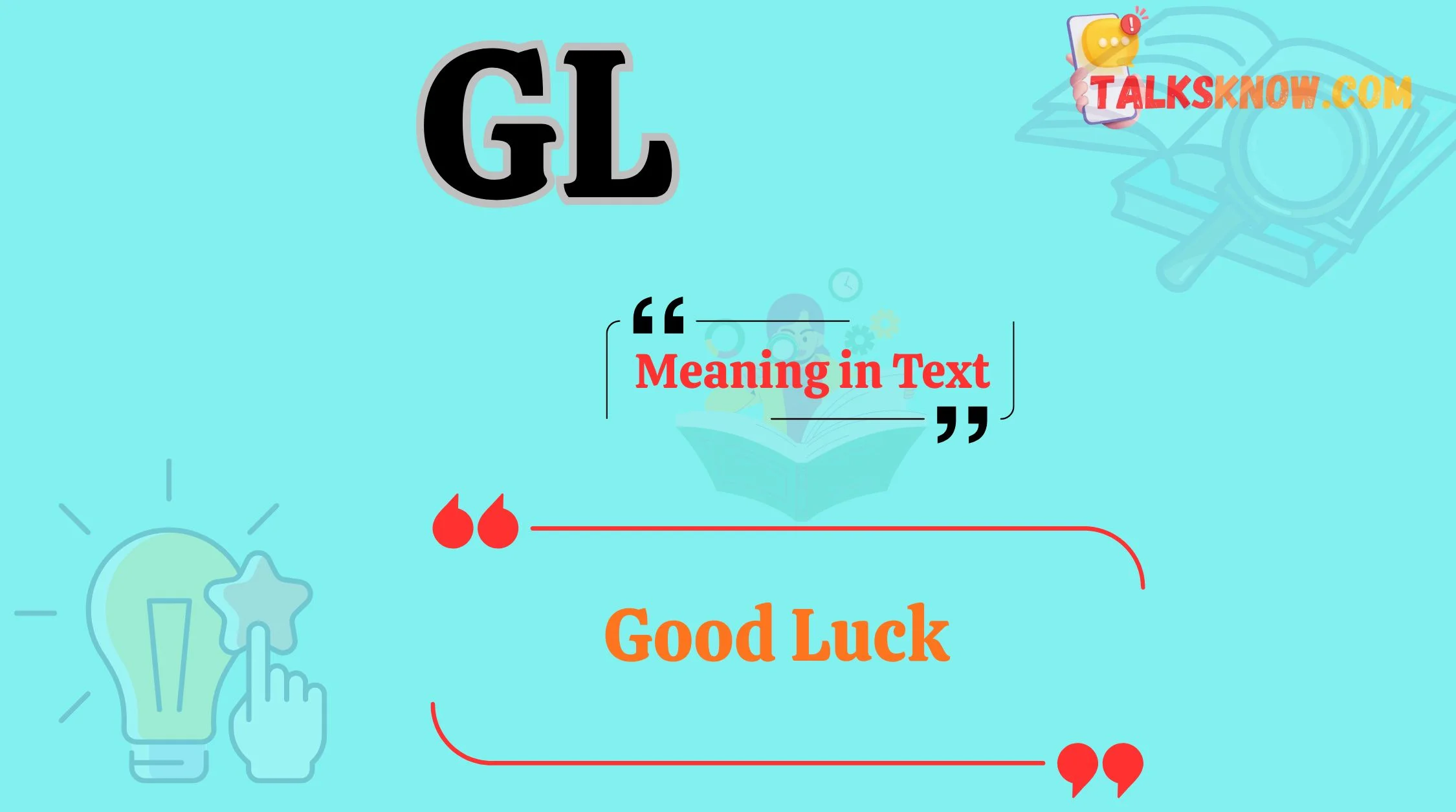 GL Meaning in Text