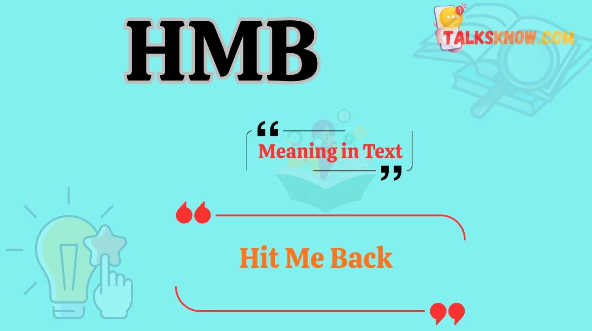 HMB Meaning in Text