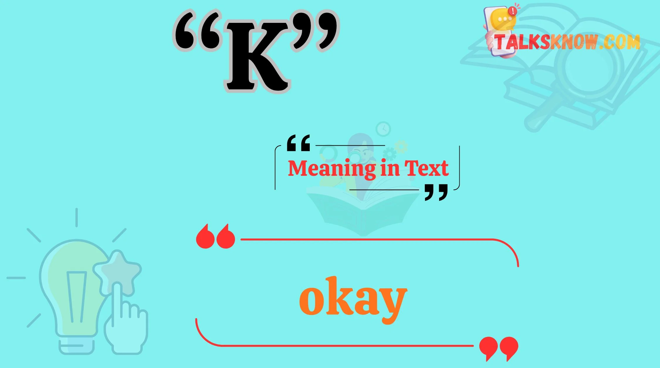 “K” Mean in Text