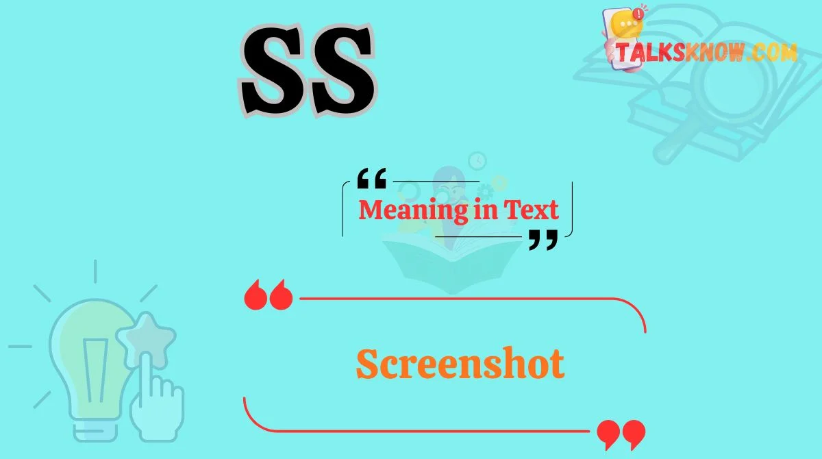 SS Meaning in Text