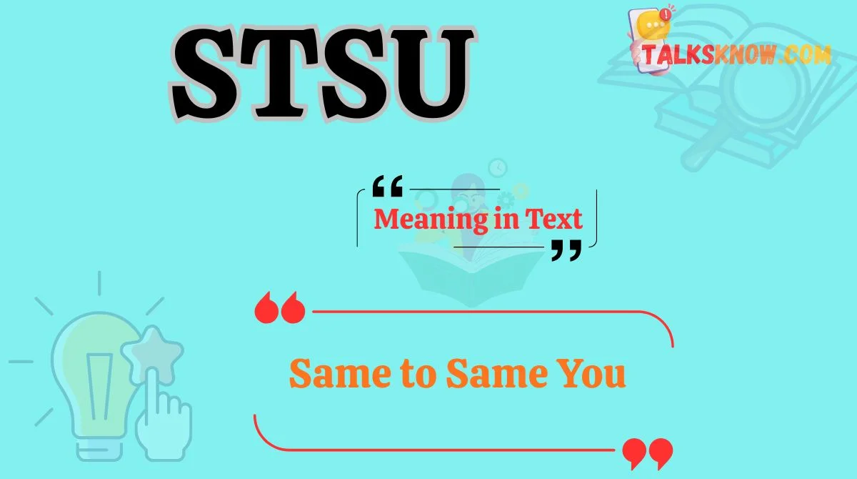 STSU Meaning in Text